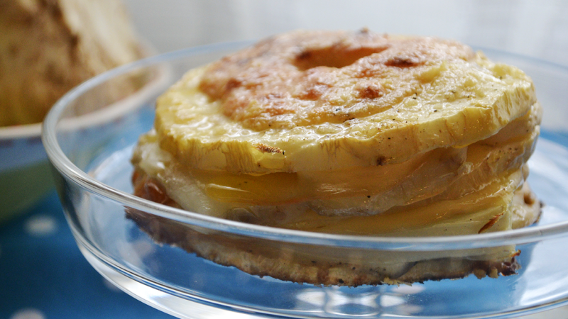 MILLEFOGLIE DI SEDANO RAPA E SCAMORZA AFFUMICATA