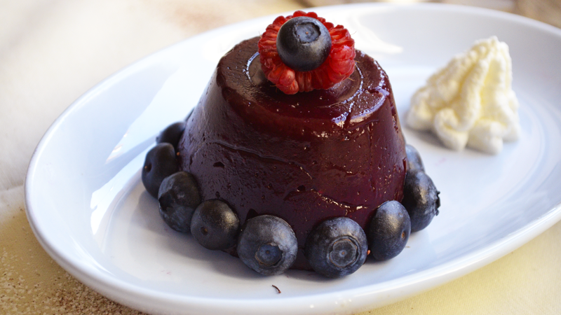 BUDINO AI FRUTTI DI BOSCO E SPUMANTE