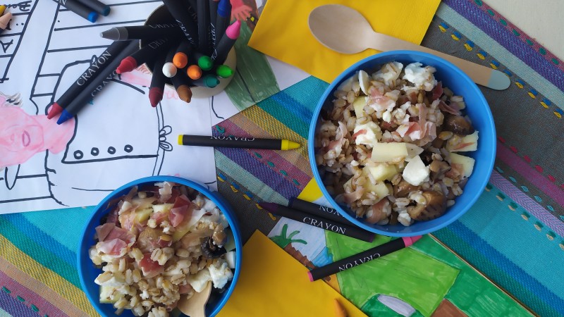 INSALATA DELLO SCALATORE CON ORZO E SPECK